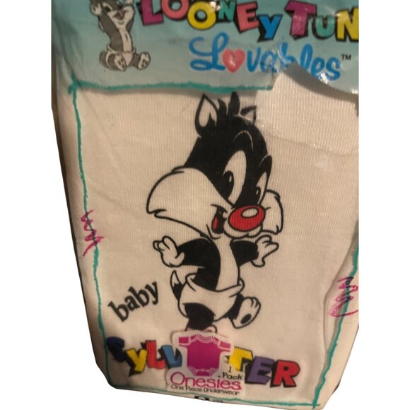 Looney Tunes & Disney Baby Onesies Newborn & Medium One-Piece Underwear USA 90s - Picture 7 of 15
